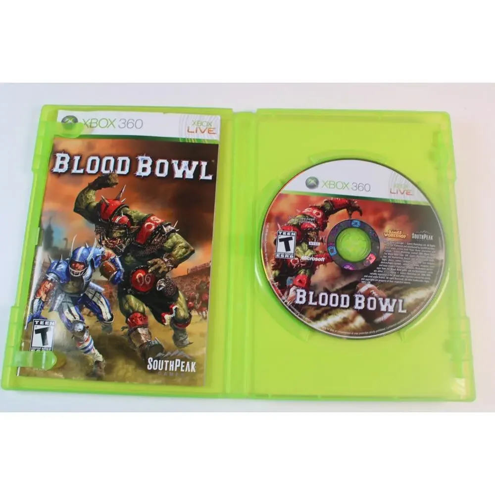 Blood Bowl (Microsoft Xbox 360, 2010) Authentic, Complete, Tested/Works Great